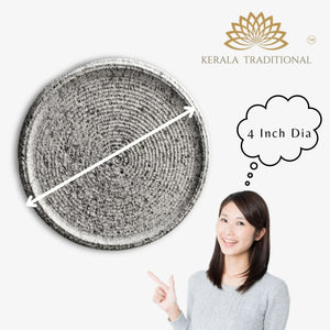 Kerala Traditional Ayurvedic Round Sandalwood Turmeric Pumic stone - 4inch - Pride of Traditional